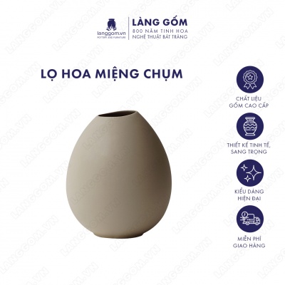 Lọ hoa Men mát miệng chụm