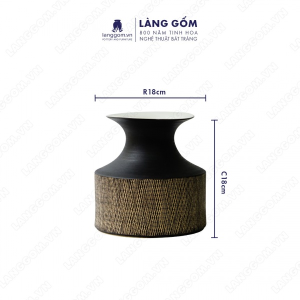 Lọ hoa Men mát gại loe