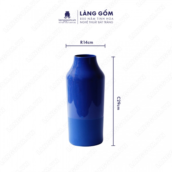 Lọ hoa Men mát dáng dài