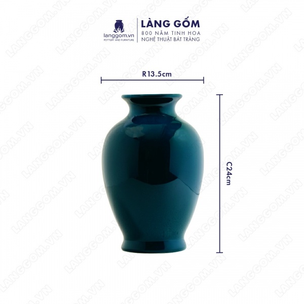 Lọ hoa Men ngọc chân đèn bé