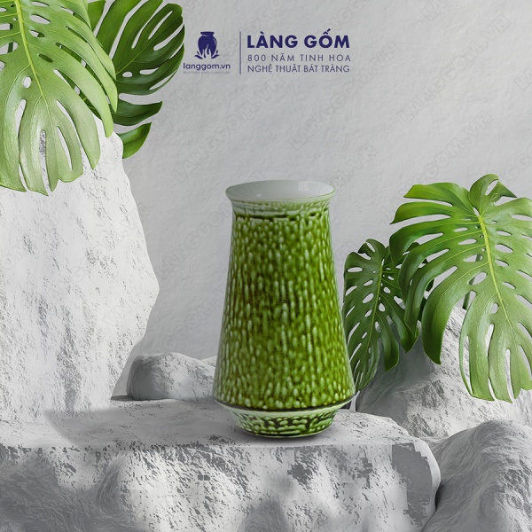 Lọ hoa Men chảy dáng chuông