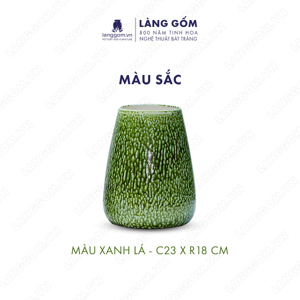 Lọ hoa Men chảy dáng cúp