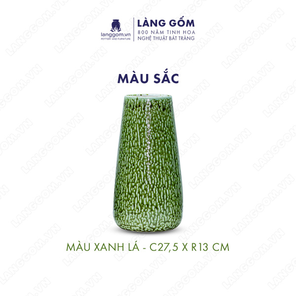 Lọ hoa Men chảy dáng cúp