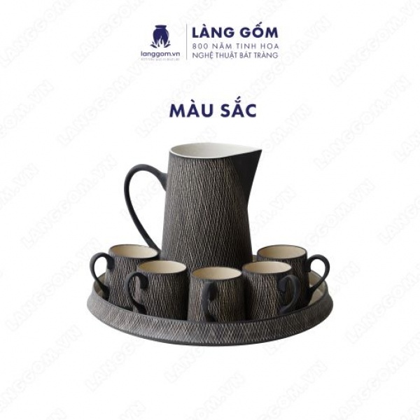 Set Bình sữa họa tiết gại màu đen