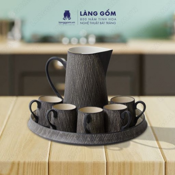 Set Bình sữa họa tiết gại màu đen
