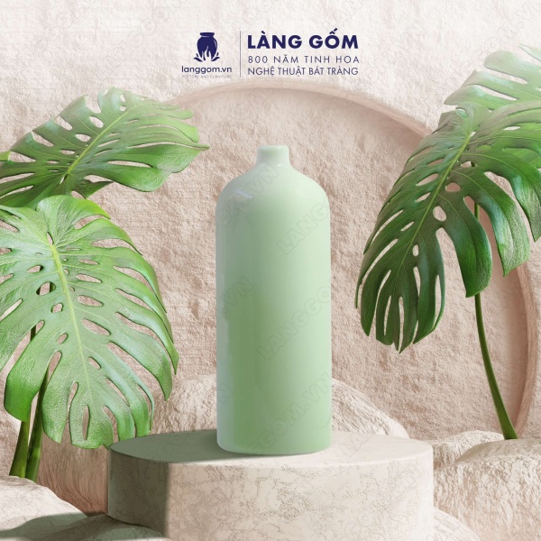 Lọ hoa Men ngọc chai cổ nhỏ