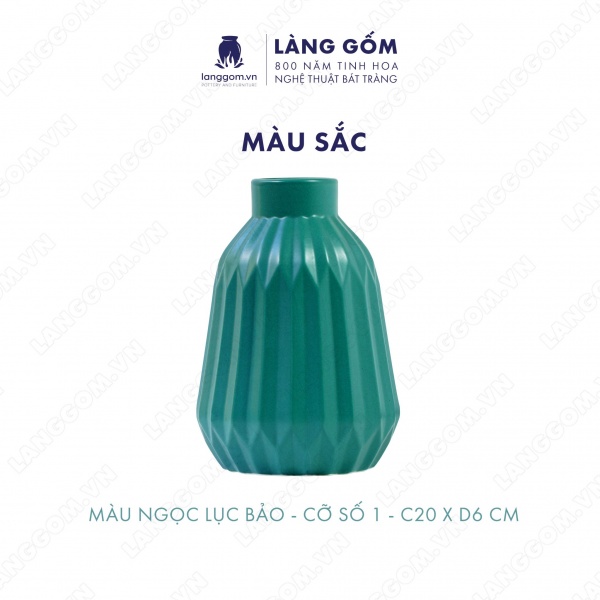 Lọ hoa Men mát đèn lồng