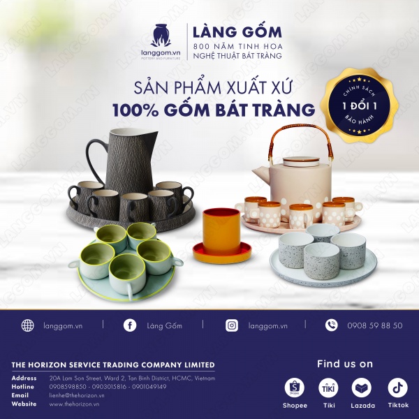 Bộ ấm chén chấm bi